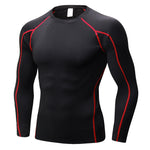 Long Sleeve Tshirt Compression Shirt Men Fitness Gym Running Shirt Breathable Long Sleeve Sport T-shirt Rashgard Gym Clothing