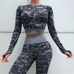 New 2 Piece Seamless Gym Clothing Yoga Set Fitness Workout Sets Yoga Out fits For Women Athletic Legging Women's Sportswear suit