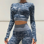 New 2 Piece Seamless Gym Clothing Yoga Set Fitness Workout Sets Yoga Out fits For Women Athletic Legging Women's Sportswear suit