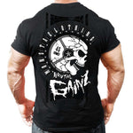 Printed Running T Shirt Men Cotton Sport Gym Shirt Men Fitness Top Workout Clothing Sportswear Jogging Training Sports Tshirt