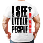 Printed Running T Shirt Men Cotton Sport Gym Shirt Men Fitness Top Workout Clothing Sportswear Jogging Training Sports Tshirt