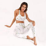 2 Piece Womens Yoga Suit Femme Workout Sports Bra and Leggings Set Sports Wear for Women Gym Clothing Athletic Fitness Tracksuit