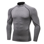 Winter Quick Dry Sport Shirt man Running Fitness Tight T-shirt rashgard Basketball Jersey Sportswear Demix compression Gym shirt