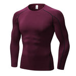 Winter Quick Dry Sport Shirt man Running Fitness Tight T-shirt rashgard Basketball Jersey Sportswear Demix compression Gym shirt