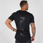 2019 New Men cotton T-shirt Jogger Sporting Skinny Tee Shirt Male Gyms Fitness Bodybuilding Workout Black Tops Sports Clothing