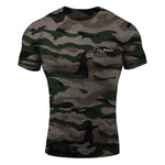 2019 Men Camouflage Sport Training Cotton T-shirt Short Sleeve Male Casual Man Gym Running Fitness Slim Tees Tops Clothing