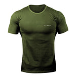 2019 Men Camouflage Sport Training Cotton T-shirt Short Sleeve Male Casual Man Gym Running Fitness Slim Tees Tops Clothing