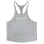 Muscleguys Liftwear Sleeveless Shirt with hoody Brand gyms Clothing Fitness Men Bodybuilding stringer tank tops Hoodies singlets