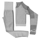 Women Yoga Crop Top Seamless Leggings Yoga Set Workout Yoga Pants Gym Set High Waist Legging Pants Sport Clothing Fitness Shirt