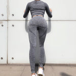 Seamless Gym Clothing Women Gym Yoga Set Fitness Workout Sets Yoga Top And Athletic Legging Women's Sportswear Suit