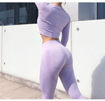 Seamless Gym Clothing Women Gym Yoga Set Fitness Workout Sets Yoga Top And Athletic Legging Women's Sportswear Suit