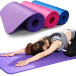 183cm * 61cm NBR esterilla de Yoga suave para principiantes antideslizante esterilla de Yoga para Pilates gimnasio en casa Yoga Fitness almohadilla para exteriores
