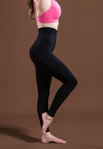 Mulheres de alta elasticidade da aptidão do esporte gym leggings calças yoga magro correndo calças esportivas calças esportivas roupas sem costura